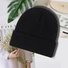 Gorro de tricô com logotipo personalizado comércio exterior outono e inverno chapéu de inverno quente masculino e feminino chapéu de lã pullover processamento de bordado personalizado