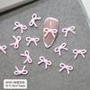 Decoración de uñas con lazo rosa, mini pajarita de resina, pequeño libro rojo, accesorios para armadura, accesorios para uñas al por mayor