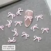 Livro Vermelho Pequeno Acessórios para Unhas Venda por Atacado Novo Laço Rosa Mini Gravata Resina Decorações de Nail Art