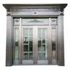 Uau Porta Personalizada de Cobre Puro Entrada de Villa Porta com Revestimento de Cobre de Aço Inoxidável Porta de Vidro Porta de Entrada de Painel Duplo ou Quatro Painéis Personalização