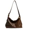 2025 Nuevo Estilo Bolso de Hombro Minimalista Suave de Nicho Bolso Tote Cruzado de Gran Capacidad Retro Europeo y Americano