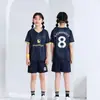 Camisetas de Fútbol Casa y Fuera para Niños, Tallas 25-26ml, Números 7, 8, 10, con Dos Rayas, Impresión Digital, Tallas 14-30