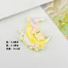 Tarjeta Grande de Dibujos Animados Luna Pequeña Accesorios Europeos de Resina DIY Pasador Hecho a Mano Hebilla de Zapato Funda para Teléfono Móvil Llavero de Taza de Agua Material