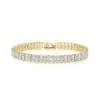 Europa e Estados Unidos pulseira de zircônia colorida 2,5*5mm pulseira de tênis da moda para homens e mulheres outlet de fábrica