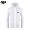 Jeep Spirit Jeep Chaqueta Fina Deportiva al Aire Libre con Capucha para Hombre Seda de Hielo Ropa con Protección Solar Verano UPF50+