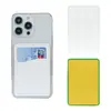 Suministro Directo de Fábrica Sticker Trasero para Teléfono Móvil Portatarjetas Piel PU Se Puede Imprimir con Logo Adecuado para Impresión UV Serigrafía Repujado
