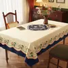 Toalha de Mesa de Luxo Leve de Alta Qualidade Impermeável e à Prova de Óleo Estilo Retro Americano Dopamina Tapete para Mesa de Jantar Estilo Ins Toalha de Mesa para Mesa de Centro