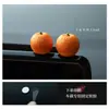 Naranja Grande, Gran Suerte Adornos de Coche de Naranja Pequeña, Decoraciones Naranjas para Pantalla del Tablero del Coche