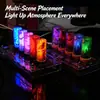 Luz Noturna LED Caveira Rosto Fantasma Halloween USB Decoração de Mesa