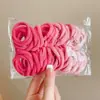 Coloridos pasadores de pelo de pulgar estilo coreano para niños y niñas, lindas diademas, dulces cordones para el pelo de niños, gomas elásticas de alta elasticidad, accesorios para el pelo