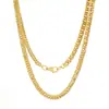 Collar de hip-hop de moda europea y americana, joyería de acero inoxidable con cadena, personalidad infantil, todo para combinar, pulsera de cadena cubana para hombre