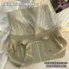 Pantalones de encaje de cintura alta para control de abdomen para mujer, con inserciones de malla, seda helada sin costuras, entrepierna transpirable, pantalones moldeadores y levantacola para mujer