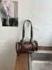 Comércio Exterior Transfronteiriço Novo Estilo Fashionável Retrô Bolsa Boston Alta Aparência Bolsa Cilindro Redondo de Axila Bolsa de Ombro Único Bolsa Feminina