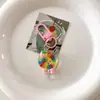 Chaveiro Fofo de Pirulito Arco-Íris Translúcido de Verão Pingente para Bolsa de Menina Decoração de Mochila de Estudante Presente para Melhor Amigo