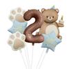 Nuevo Globo de Película de Aluminio de Pastel Mágico de Oso Set Número 32 pulgadas Garra de Oso Fiesta de Cumpleaños Infantil Accesorios para Fotos