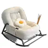 Sofá Perezoso Silla Mecedora Hogar Balcón Ocio Silla Perezosa Individual Silla Mecedora Adulto Hora del Almuerzo Silla Reclinable Plegable