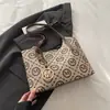 Bolsas de comercio exterior: bolsas de mano simples y versátiles con estampado de rombos, bolsos de mano estampados, bolsos de hombro, bolsas de mano versátiles para el día a día, transfronterizos