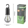 Lámpara solar de filamento de tungsteno, bombilla retro de luz cálida, bombilla LED ambiental para camping, luz recargable para camping, iluminación de patio