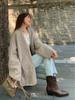 Botines Cortos Estilo Nuevo Otoño e Invierno 2026, Elegantes Botines Ajustados de Mezclilla Retro con Punta Puntiaguda y Corte en V, Botas Vaqueras Occidentales con Tacón Grueso y Sin Arrugas para Mujer