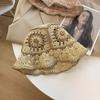 Sombrero de Pescador Tejido con Flores para Mujer Verano Hueco Estilo Japonés que Muestra la Cara Sombrero Cubo Pequeño Transpirable Sombrero Estilo Hyon ins