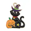 Acessórios DIY de Halloween Chaveiro Pingente Brincos Pulseira Colar Acessórios Pingente de Abóbora Pingente Fantasma