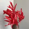 Flores Eternas en Tonos Rojos, Decoraciones de Año Nuevo, Kits de Material para Ramos, Decoración para el Hogar con Ambiente, Arreglos de Boda, Accesorios de Fuegos Artificiales y Decoraciones de Conjunto