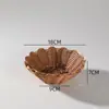 Cesta Creativa para Snacks y Postres de Restaurante KTV Cesta para Papas Fritas Cesta de Almacenamiento de Escritorio Mimbre Tejido Pequeña Cesta de Frutas Cesta de Almacenamiento Tejida