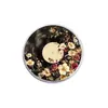 Elegante Broche Musical Floral Insignia Metálica Accesorio para Ropa Pin de Solapa con Patrón de Paisaje Geométrico Circular Venta al por Mayor de Fábrica