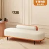 Banqueta de lujo moderna para entrada de casa, banco largo para ponerse los zapatos, banco tipo sofá largo para vestidor, banco al pie de la cama
