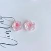 Accesorios de Joyería DIY Parche Acrílico Transparente Rosa Camelia Horquilla Accesorios para el Cabello Agujero Accesorios Material para Zapatos