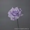 Flor de Rosa Artificial de Tallo de Hierro de Cabeza Única Materiales de Decoración de Bodas Tienda de Centro Comercial al por Mayor Pared de Flores para Paisajismo Flores Artificiales