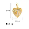 Xi Yin Transfronterizo Europa y América ins Moda Personalidad Hip Hop Colgante Perforado Cobre Microincrustado Circonita Colgante de Cobre de 26 Letras