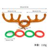 Juego de Cuernos de Reno Inflables para Juguetes en Stock Transfronterizos, Diadema Inflable de Cuernos de Reno, Juego de Aro Inflable de PVC para Niños