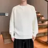 Suéter de Tricô de Manga Longa Novo para Primavera e Outono Masculino Gola Henley Listras Cor Sólida Estilo Old Money Negócios Atacado de Fábrica Transfronteiriço