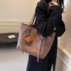 Bolsa de grande capacidade para mulheres outono e inverno 2025 novo estilo coreano versátil bolsa tote fashion casual bolsa de ombro bolsa de viagem