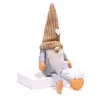 Novas decorações de Natal boneca sem rosto Rudolph de tricô não tecido boneca criativa ornamentos de boneca para mesa