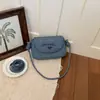 Cross2026 Verano Nuevo Lazo Bolso Simple Bajo el Brazo Mezclilla Bolso Cuadrado Pequeño de Gama Alta Bolso de Hombro Cruzado