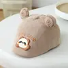 Boina de Desenho Animado para Bebê, Novo Modelo de Comércio Exterior, Boné Infantil de Ursinho Super Fofo, Chapéu Quente de Outono para Bebê