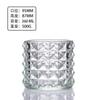 Copo de Vidro Transparente para Vela Atacado Copo Vazio Decoração de Sala de Estar Garrafa de Aroma Suporte de Vela Presente de Vela Suporte de Vela de Cristal