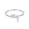 Pulsera de Bambú y Loto Estilo Xiaohongshu para Mujer, Pulsera Estilo Chino, Estilo Ins, Accesorio Semicadena Semicadena Simple y Tradicional