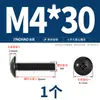 Parafusos de Cabeça Chata Cruzada Preto/Niquelado, Parafusos Maquinados de Cabeça Guarda-Chuva, Parafusos Maquinados de Cabeça Cogumelo, Parafusos de Cabeça Chata M3M4
