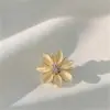 Broche de Pin Fijo para Ropa, Suéter, Traje con Hebilla Elegante Antirreflejos de Lazo Simple de Corea del Sur para Mujer