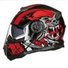 Capacete de Motocicleta Capacete Exposto Capacete de Inverno para Carro Elétrico Capacete de Equitação Rosto Inteiro Personalidade Quente Anti-neblina Capacete Completo