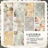 Yanji Papel de Material Sueño del Pasado Serie Original Retro Base Manual Decoración Material 30 Piezas en 5 Estilos