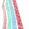 Cinta Iridiscente Colorida con Acentos Dorados, Presentando Pequeñas Flores de Estilo Chino Tradicional, 1.5 cm de Ancho, Adecuada para Ropa, Lazos y Accesorios para Ropa de Muñecas