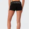 Verano 2025 Nuevos Shorts de Calle Y2K para Mujer con Cordón Elásticos Diamantes Calientes Moda Casual Deportivos Ins