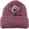Chapéu de Lã de Senhora para Mulheres no Outono e Inverno, com Forro de Fleece e Espessado, Chapéu de Vovó de Inverno para Manter a Mamãe Aquecida