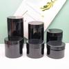 Bote Negro Ancho para Mascotas de 89 Dientes 250g Tarro de Plástico para Mascarilla Capilar 300g Botella de Crema Mate Botella Cosmética Venta al por Mayor