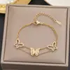 Centenas de Pulseiras Meichen Europeias e Americanas Ouro 18K Não Desbota Aço Titânio Femininas Simples e Versáteis Ins Personalizadas Moda Joias de Mão