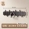 Cabide em formato de tecla de piano de madeira maciça para sala de estar e quarto, cabide de parede para uso doméstico, gancho sem furos para hall de entrada e atrás da porta